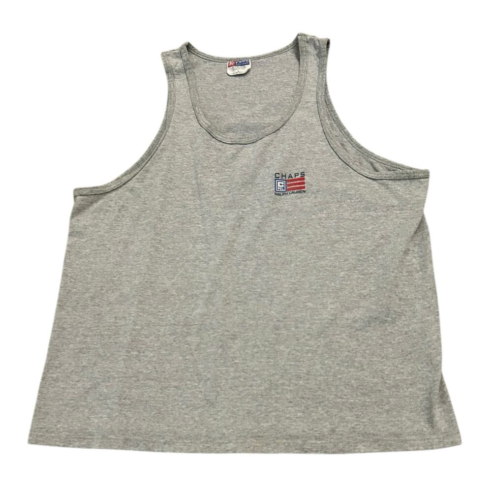 Vintage 90s Chaps Ralph Lauren Muscle Tee Tank Top USA / Men’s Large -